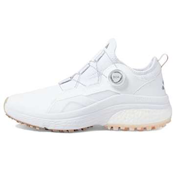 adidas Women's Solarmotion Boa Golf Shoes, FTWR White/Silver met./Wonder Quartz, 8