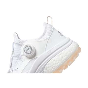 adidas Women's Solarmotion Boa Golf Shoes, FTWR White/Silver met./Wonder Quartz, 8