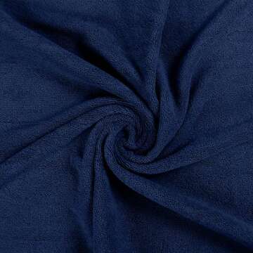 Utopia Towels 4 Pack Premium Bath Towel Set, (27 x 54 Inches) 100% Ring Spun Cotton 600GSM, Lightweight and Highly Absorbent Quick Drying Towels, Perfect for Daily Use (Navy)