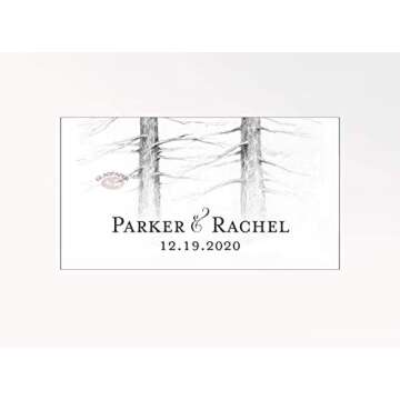 Alternative Wedding Guest Book, Pine Tree Guest Book Custom Wedding Guestbook, Wedding Guest Book Ideas, Rustic Guestbook Tree Alternative, Free Sign, GladPaper