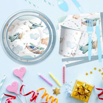 Airplane Party Decorations Set for Unforgettable Events