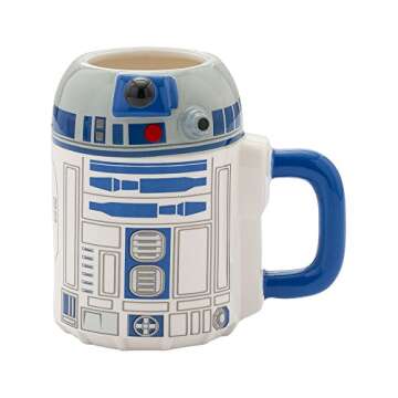 Vandor Star Wars R2-D2 Ceramic Sculpted Mug - 20 oz Custom Design