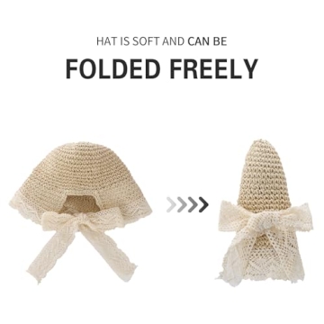 Hvididan Baby Straw Hat for Summer Beach Adventures