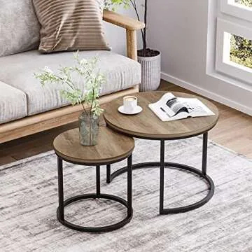 Stylish Smuxee Nesting Coffee Table Set for Living Room