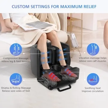 Shiatsu Foot Massager with Heat - COMFIER 2 in 1
