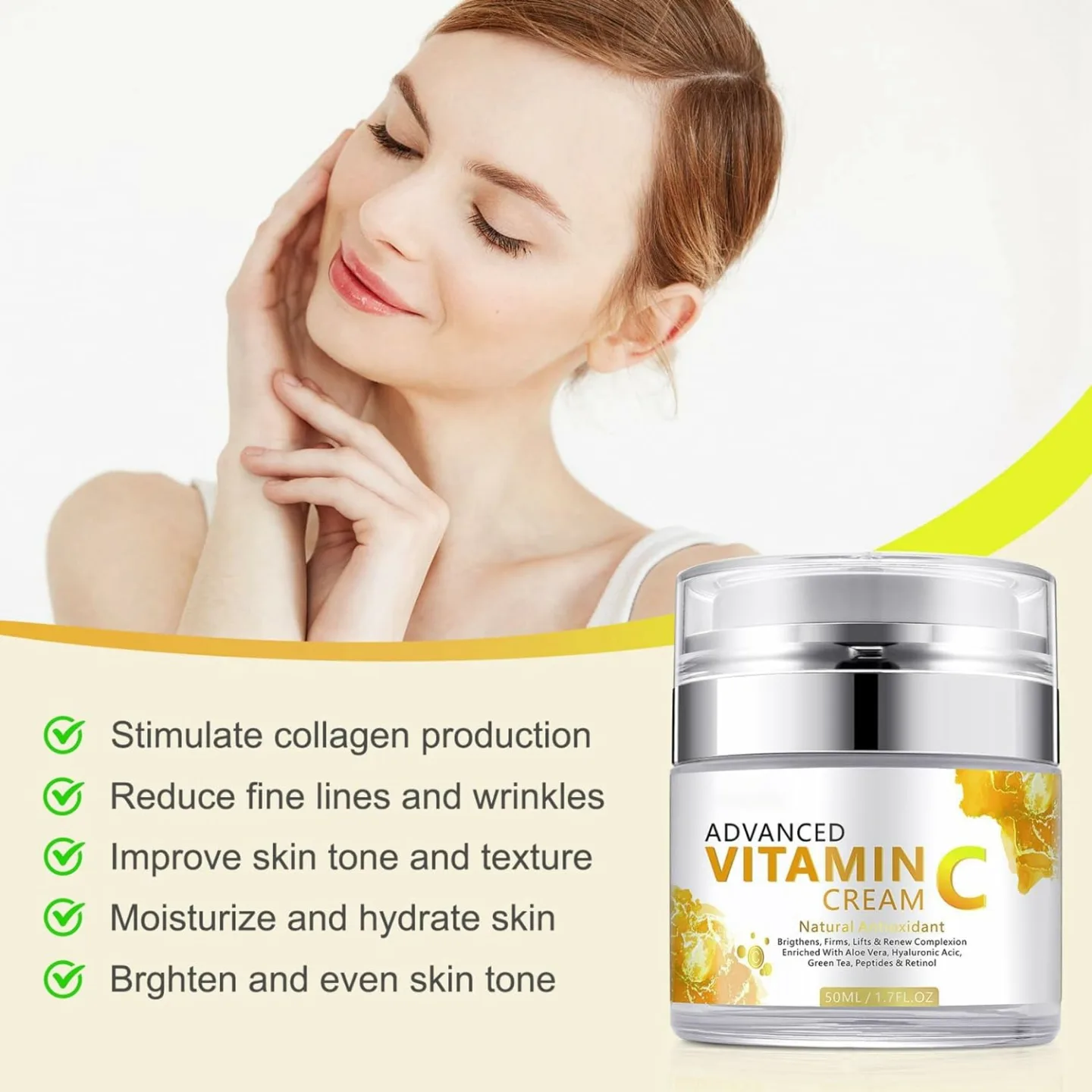 Vitamin C Face Cream - Anti Aging Moisturizer