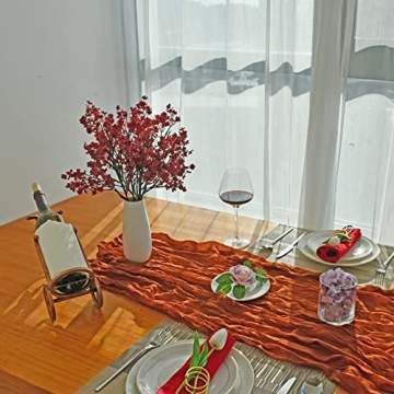 Mandy's 6pcs Burgundy Silk Baby's Breath Flowers for Decor