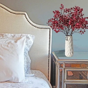 Mandy's 6pcs Burgundy Silk Baby's Breath Flowers for Decor