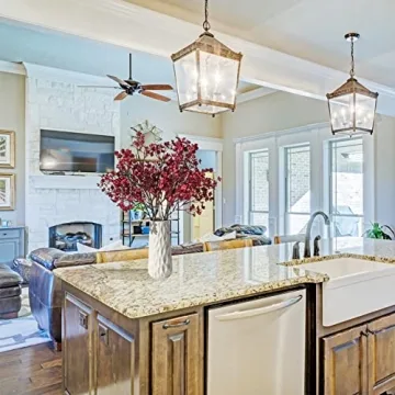 Mandy's 6pcs Burgundy Silk Baby's Breath Flowers for Decor