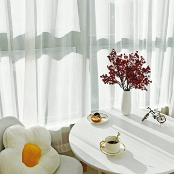 Mandy's 6pcs Burgundy Silk Baby's Breath Flowers for Decor