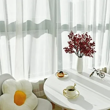 Mandy's 6pcs Burgundy Silk Baby's Breath Flowers for Decor