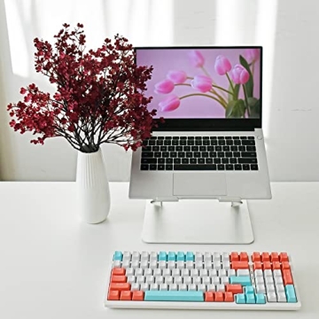 Mandy's 6pcs Burgundy Silk Baby's Breath Flowers for Decor