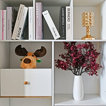 Mandy's 6pcs Burgundy Silk Baby's Breath Flowers for Decor