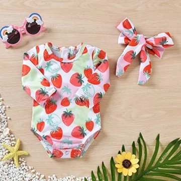 Cute One Piece Toddler Swimsuit for Baby Girls