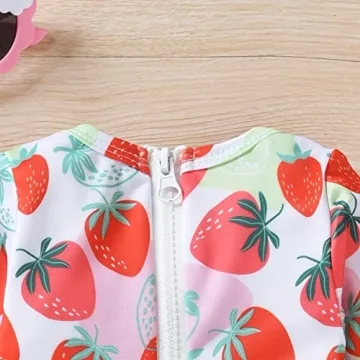 Cute One Piece Toddler Swimsuit for Baby Girls
