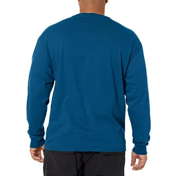 Hanes Men's Beefy Long Sleeve Henley Shirt