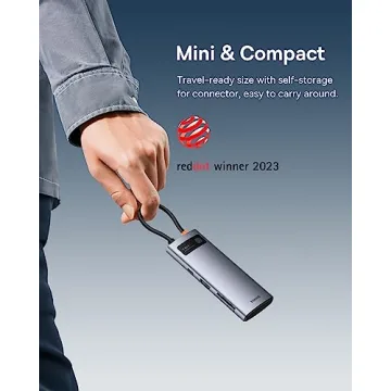 Baseus USB C 7-in-1 Hub, 4K HDMI Adapter for All Devices