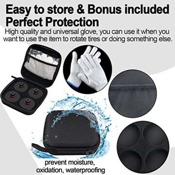 (2025 New Version) Lifting Jack Pad Jack Rubber Pad Stand Protects with Storage Box for Tesla Model 3/S/X/Y(Protects Battery & Chassis), Bonus Included