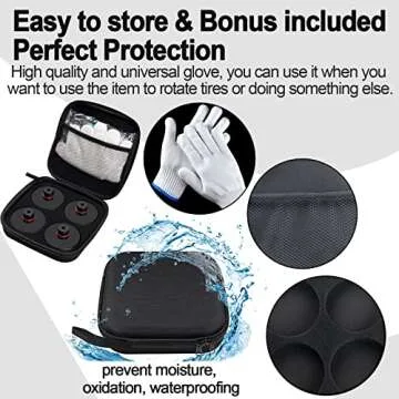 (2025 New Version) Lifting Jack Pad Jack Rubber Pad Stand Protects with Storage Box for Tesla Model 3/S/X/Y(Protects Battery & Chassis), Bonus Included