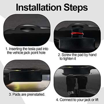 (2025 New Version) Lifting Jack Pad Jack Rubber Pad Stand Protects with Storage Box for Tesla Model 3/S/X/Y(Protects Battery & Chassis), Bonus Included