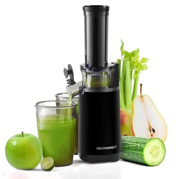Elite Gourmet Masticating Juicer: Compact, Efficient, & Easy to Clean