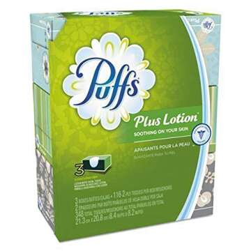 Puffs Puffs plus lotion facial tissues, 3 family boxes, 116 tissues per box, 348 Count,116 Count (Pa...