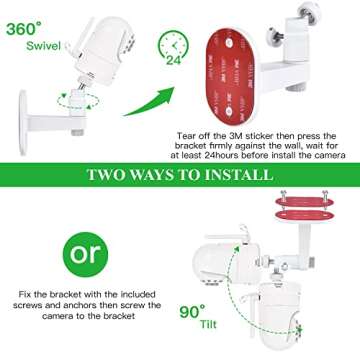 Adjustable Baby Monitor Wall Mount for Infant Optics