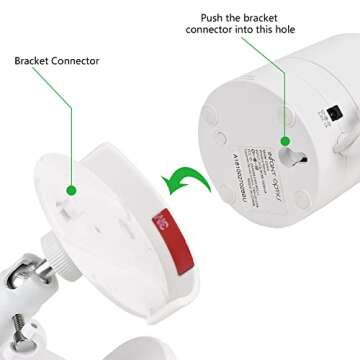 Adjustable Baby Monitor Wall Mount for Infant Optics