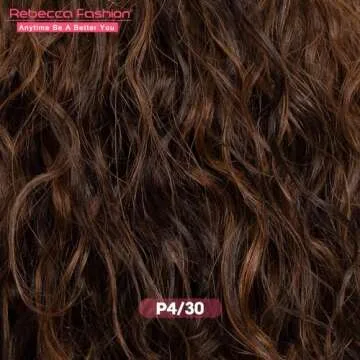 Rebecca Fashion #4/30 Short Curly Human Hair Wigs for Black Women Cute Bob Wig Wear and Go Glueless Wigs Brazilian Remy Hair Natural Looking