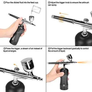 Letsport Cordless Airbrush Kit: Portable & Easy to Use