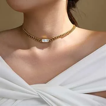 Tripod Jewelry 18K Gold Plated Women's Pearl Choker