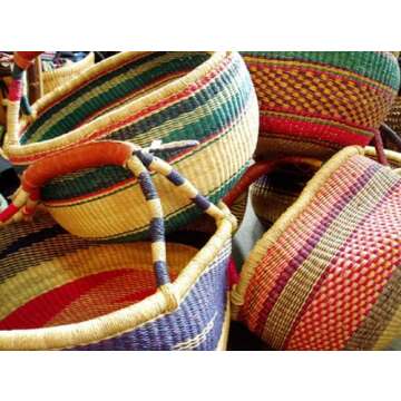 Bolga Baskets International Medium Market Basket: Versatile & Stylish