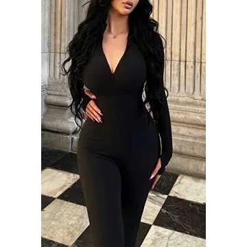PRETTYGARDEN Sexy Bodycon Jumpsuit for Women - Chic Outfit