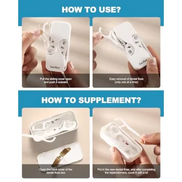 Portable Floss Dispenser for Travel and Dental Care