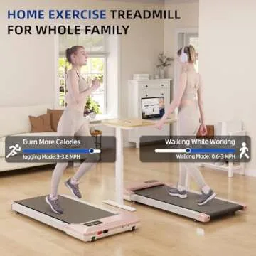 Lacuffy Under Desk Treadmill for Small Spaces