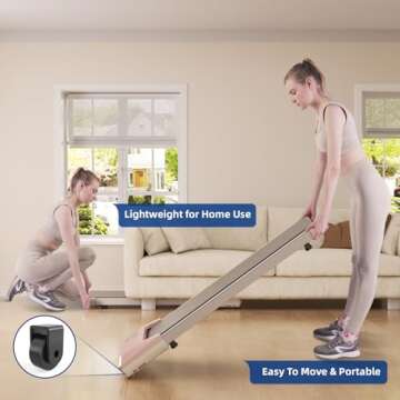 Lacuffy Under Desk Treadmill for Small Spaces