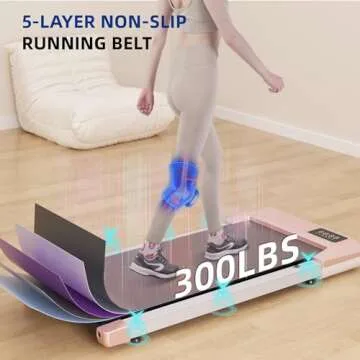 Lacuffy Under Desk Treadmill for Small Spaces