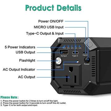 EWEMOSI Portable Laptop Charger - 31200mAh Power Bank