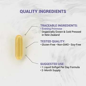 Naturalis Evening Primrose Oil 1300mg - Pure & Organic