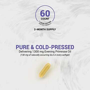 Naturalis Evening Primrose Oil 1300mg - Pure & Organic