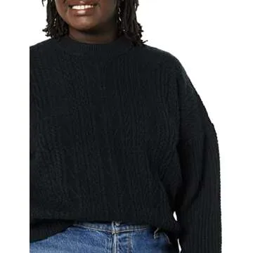 Amazon Essentials Women's Cable Knit Sweater - Stylish & Soft