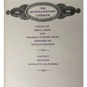 The ARTISTS' & WRITERS' COOKBOOK – A Culinary Journey Through Creativity