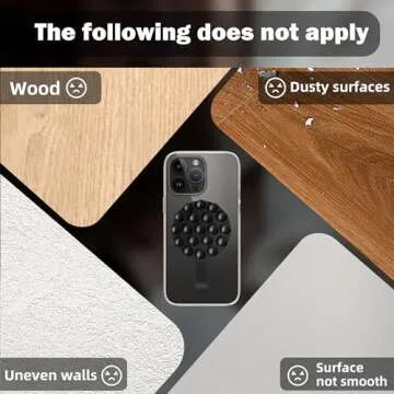 Orzero Magnetic Silicone Suction Cup MagSafe Phone Case for iPhone 16/15/14/13/12 Series with Metal Ring for Any Other Phone, Powerful Hands-Free Sticker for TikTok Videos and Selfies (Black)