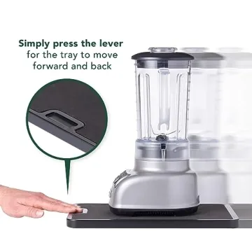 Nifty Medium Appliance Rolling Tray for Easy Access Kitchen Use