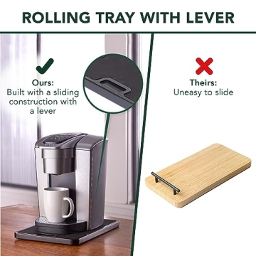 Nifty Medium Appliance Rolling Tray for Easy Access Kitchen Use