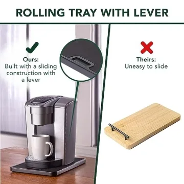 Nifty Medium Appliance Rolling Tray for Easy Access Kitchen Use