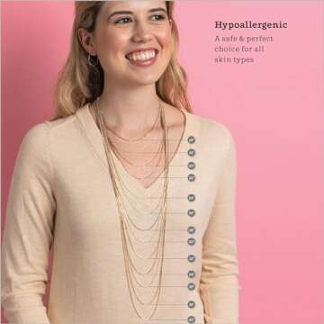 KEZEF 18k Gold Over Sterling Silver 1mm Box Chain Necklace, Made in Italy, 18K Gold Plated Necklace for Women and Men, Trendy Gold Chain Necklace, 16 Inch (Very Short)