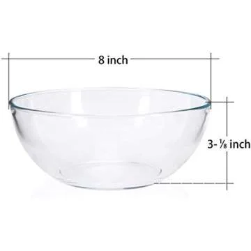 FOYO Tempered Glass Bowls Set - Durable Mixing Solution