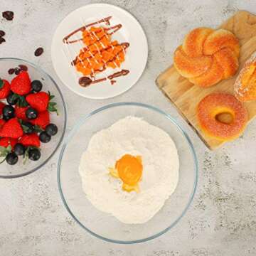 FOYO Tempered Glass Bowls Set - Durable Mixing Solution