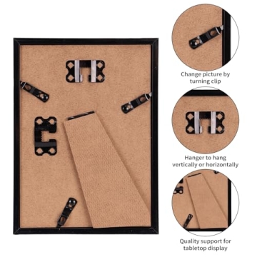 Elegant 14-Pack Brown Picture Frames for Any Occasion